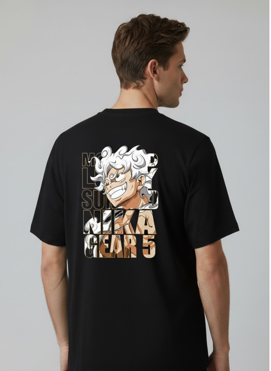 One Piece Luffy Gear 5 Nika Anime T-Shirt